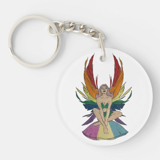 Pansexual Faerie Sleutelhanger (Voorkant)