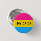 Pansexual + feeder Pin Ronde Button 3,2 Cm (Voorkant /achterkant)