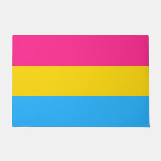 Pansexual Flag Doormat Deurmat (Voorkant)