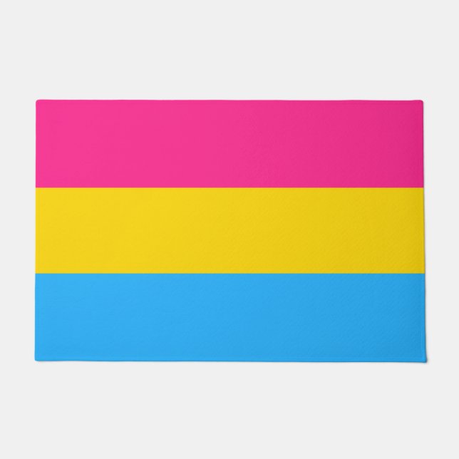 Pansexual Flag Doormat Deurmat (Voorkant)