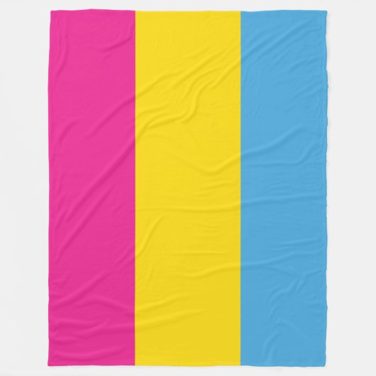 Pansexual Flag Fleece Blankets (Voorkant)
