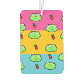 Pansexual Flag Frogcore and Strawberry Lover Luchtverfrisser (Achterkant)