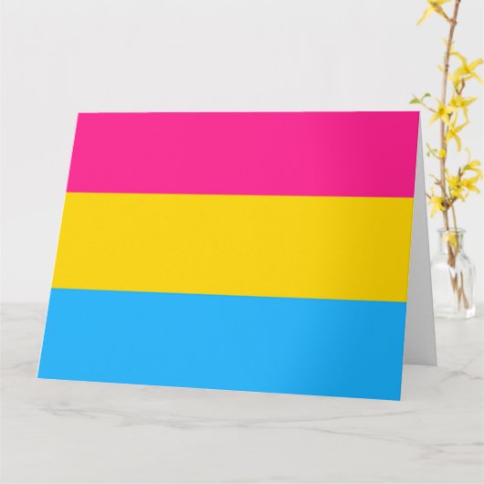 Pansexual Flag Kaart (Gele Bloem)