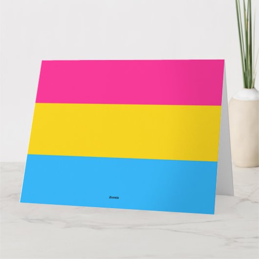 Pansexual Flag Kaart (Achterkant)