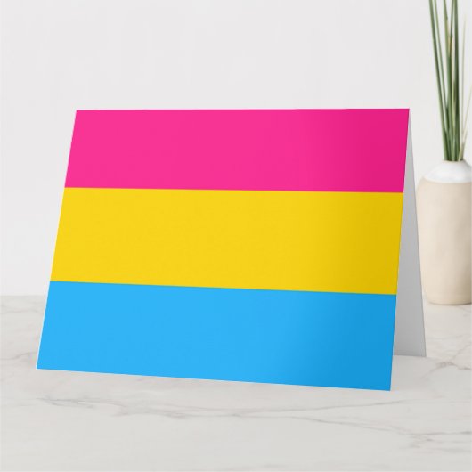 Pansexual Flag Kaart (Voorkant)