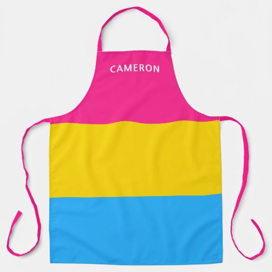 Pansexual Flag Monogrammed Schort (Voorkant)