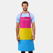 Pansexual Flag Monogrammed Schort (Gedragen)