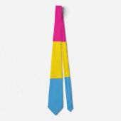 Pansexual Flag Necktie Stropdas (Voorkant)