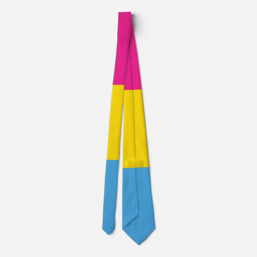 Pansexual Flag Necktie Stropdas (Achterkant)