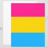 Pansexual Flag Papier (Voorkant / Achterkant)