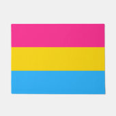 Pansexual Flag & Pride community house mat/LGBT Deurmat (Voorkant)