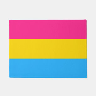 Pansexual Flag & Pride community house mat/LGBT Deurmat