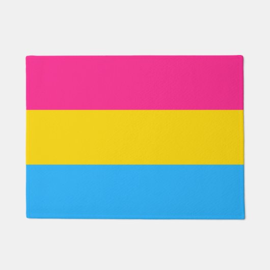 Pansexual Flag & Pride community house mat/LGBT Deurmat (Voorkant)