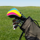 Pansexual Flag & Pride Love golf community /LGBT Golfheadcover (Insitu)