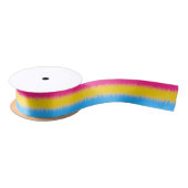 Pansexual Flag Ribbon Satijnen Lint (Spoel)