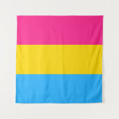 Pansexual Flag Square Wandkleed (Voorkant (horizontaal))