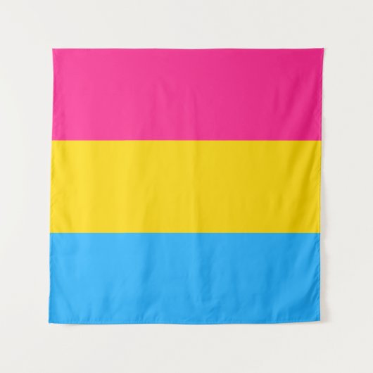 Pansexual Flag Square Wandkleed (Voorkant (horizontaal))