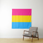 Pansexual Flag Square Wandkleed (In Situ (horizontaal))