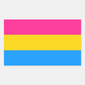 Pansexual flag stickers (Voorkant)