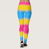 Pansexual Flag Wide Stripe Leggings (Achterkant)