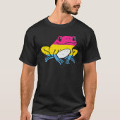 Pansexual Frog Funny Toad Pan Pride Flag Ally Mann T-shirt (Voorkant)