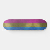 Pansexual Gay Pride Flag Glitter Sparkly Sparkles Persoonlijk Skateboard (Horizontaal)