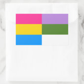 Pansexual/genderqueer vlag stickers (Tas)