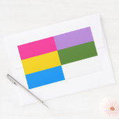 Pansexual/genderqueer vlag stickers (Envelop)