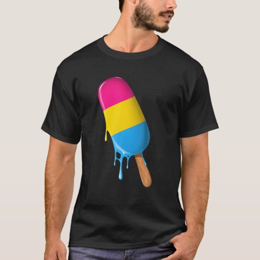 Pansexual Ice Cream Pansexual Flag LGBTQ Pansexual T-shirt (Voorkant)