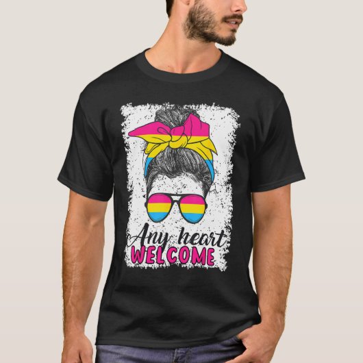 Pansexual Joke Any Heart Pansexual Flag 2 T-shirt (Voorkant)