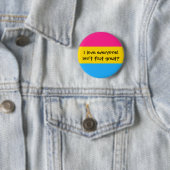 Pansexual "Love Iedereen"-Button Ronde Button 5,7 Cm (In situ)
