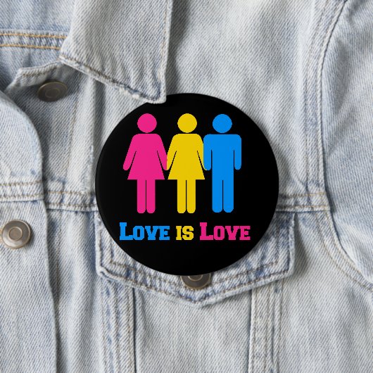 Pansexual Love Ronde Button 4,0 Cm (In situ)