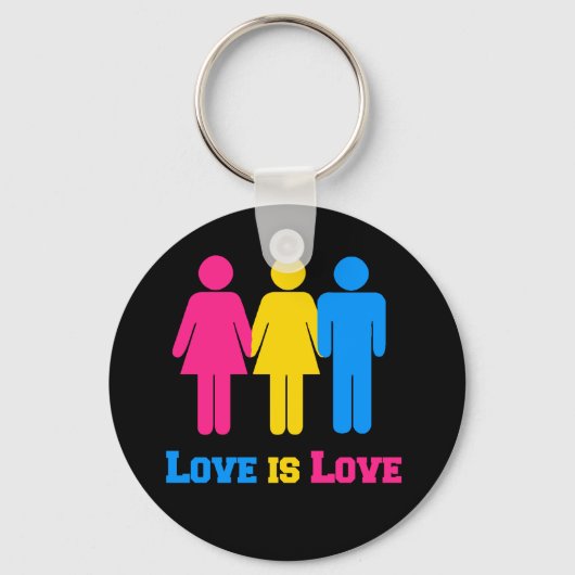 Pansexual Love Sleutelhanger (Voorkant)