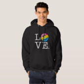 Pansexual Love Smilling Flag Hoodie (Voorkant volledig)