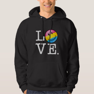 Pansexual Love Smilling Flag Hoodie