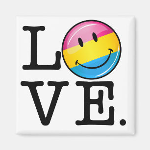 Pansexual Love Smilling Flag Magneet