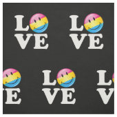 Pansexual Love Smilling Flag Stof (Swatch)