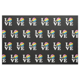 Pansexual Love Smilling Flag Stof