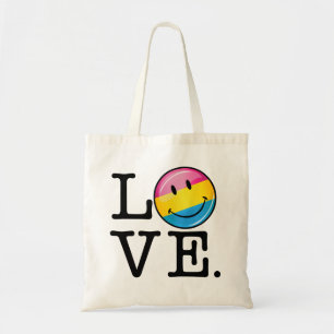 Pansexual Love Smilling Flag Tote Bag