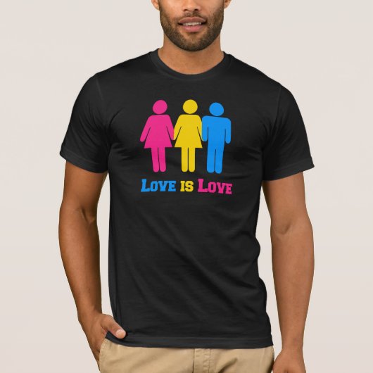 Pansexual Love T-shirt (Voorkant)