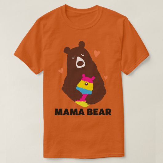 Pansexual Mama Beer Pan Pride LGBT T-shirt (Design voorkant)