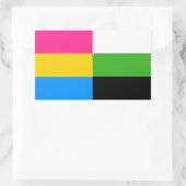 Pansexual/neutrois flag stickers (Tas)