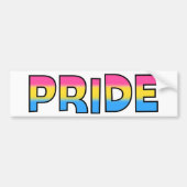 Pansexual/Omnisexual Pride Bumpersticker (Voorkant)