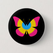 Pansexual Pride Butterfly Ronde Button 5,7 Cm (Voorkant)