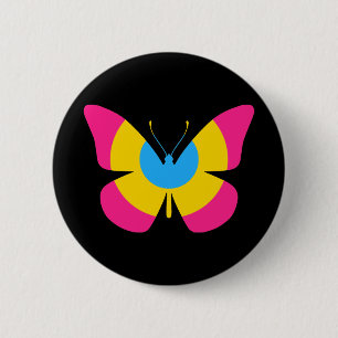 Pansexual Pride Butterfly Ronde Button 5,7 Cm