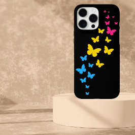 Pansexual Pride Butterfly Trail iPhone 16 Pro Max Hoesje