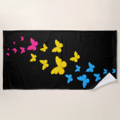 Pansexual Pride Butterfly Trail Strandlaken (Voorkant)