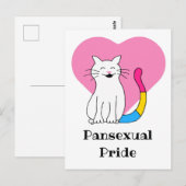 Pansexual Pride Cat Briefkaart (Voorkant / Achterkant)