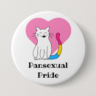 Pansexual Pride Cat Ronde Button 7,6 Cm