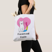 Pansexual Pride Cat Tote Bag (Dichtbij)